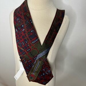 Civitas Washington DC men’s 100% silk necktie red blue nwt